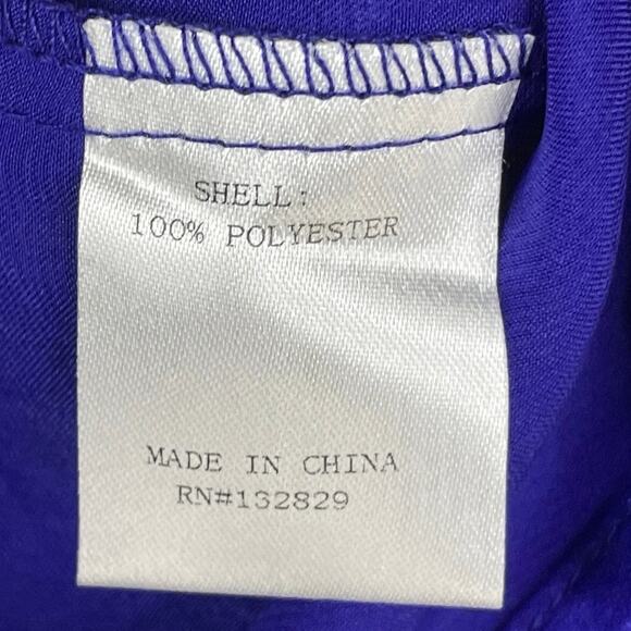 Superdown Ezra Asymmetric Crop Cami Tank Top Cobalt Blue Size Medium NWT - Picture 7 of 9